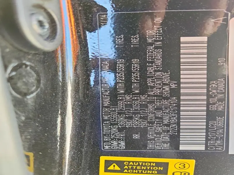 2015 LEXUS RX 350 BASE  