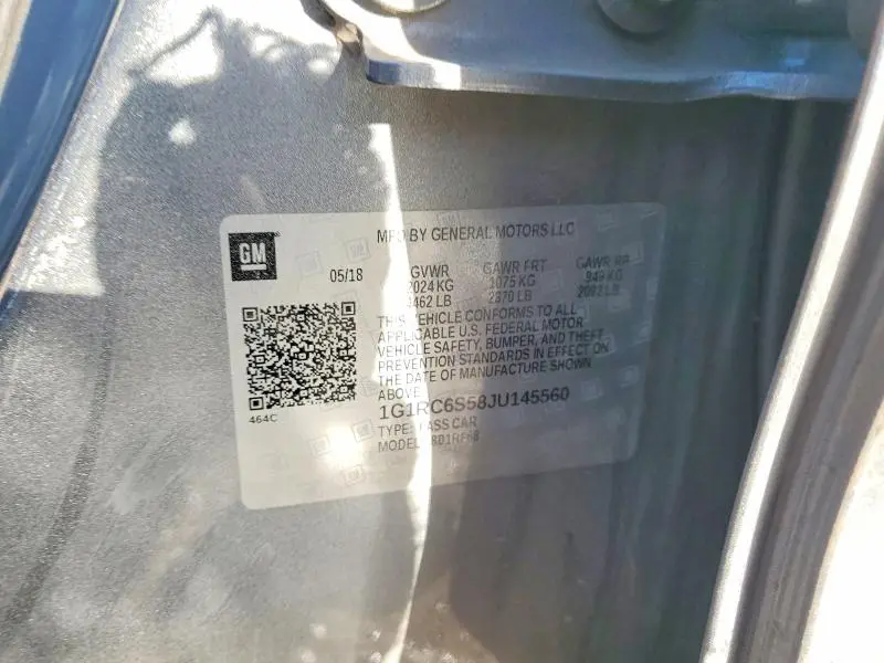 2018 CHEVROLET VOLT LT  