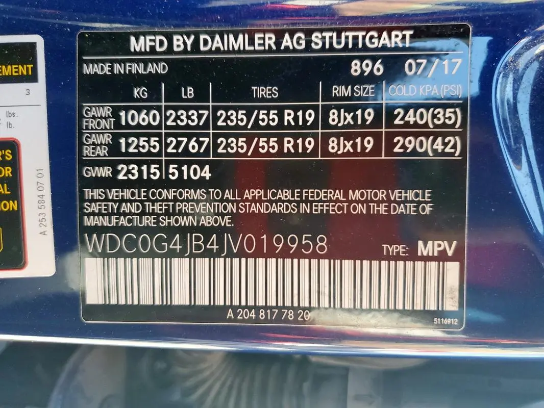 2018 MERCEDES-BENZ GLC 300  