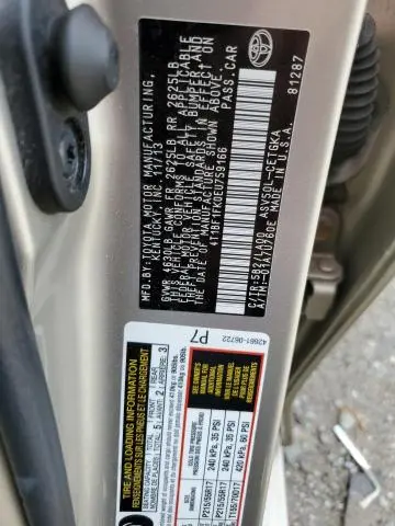 2014 TOYOTA CAMRY L  