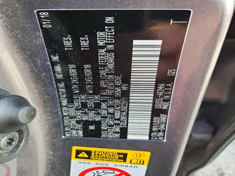 2018 TOYOTA HIGHLANDER XLE  