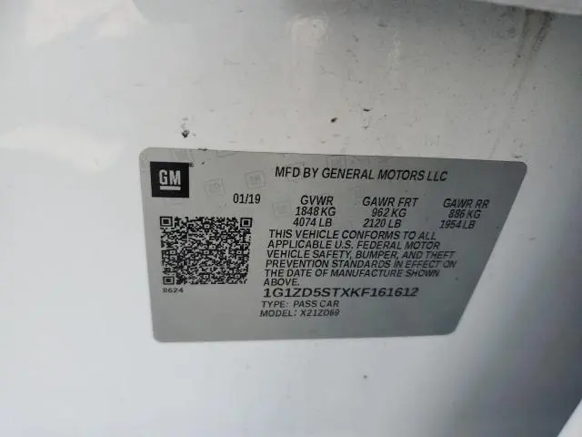 2019 CHEVROLET MALIBU LT  