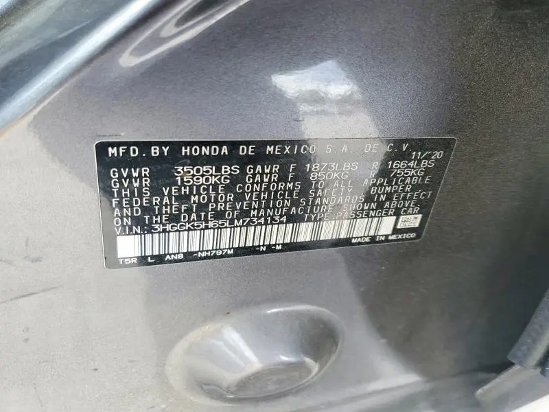 2020 HONDA FIT SPORT  