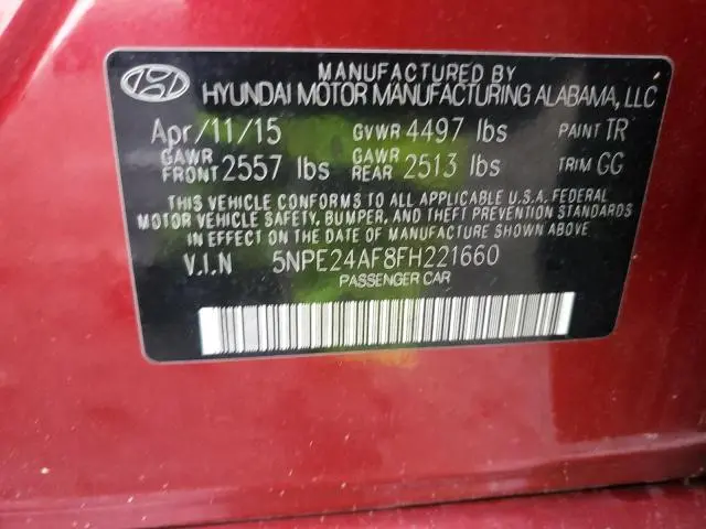2015 HYUNDAI SONATA SE