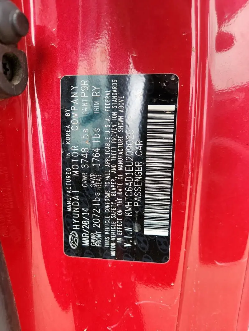 2014 HYUNDAI VELOSTER   