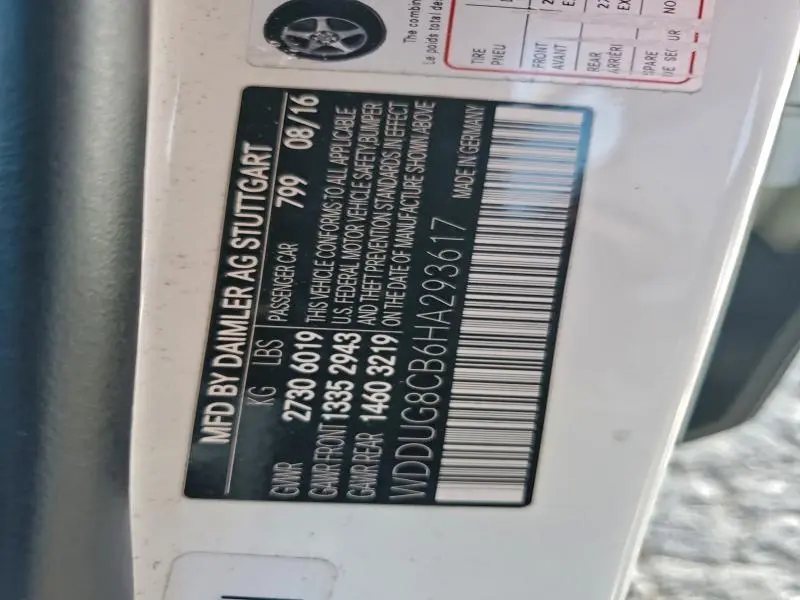 2017 MERCEDES-BENZ S 550  