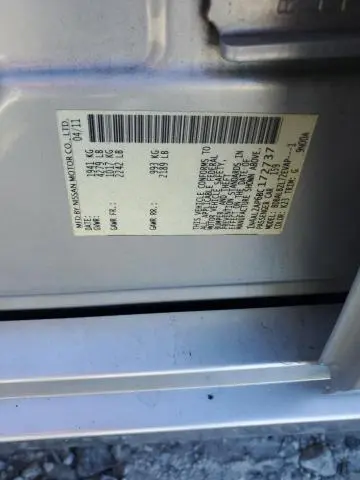 2011 NISSAN ALTIMA BASE  