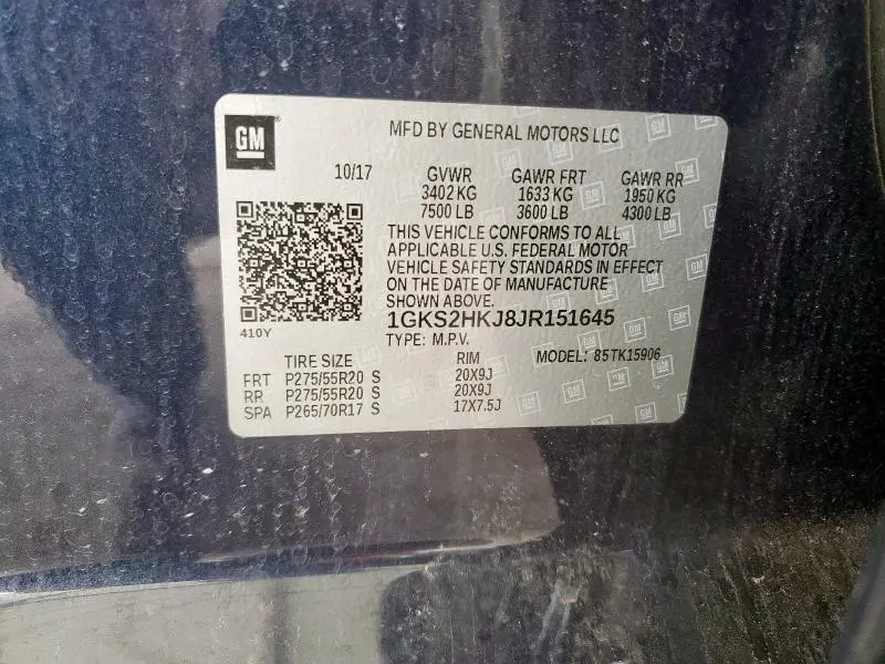 2018 GMC YUKON XL DENALI  