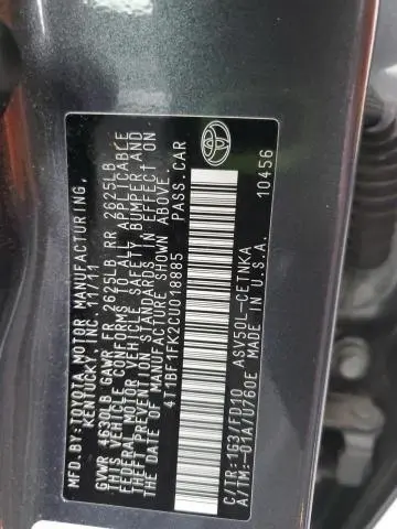 2012 TOYOTA CAMRY BASE  