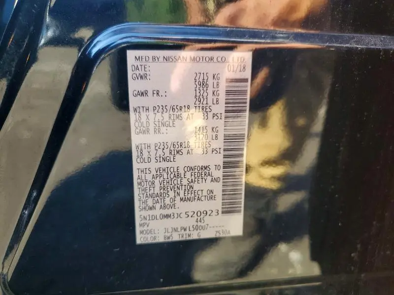 2018 INFINITI QX60 BASE  