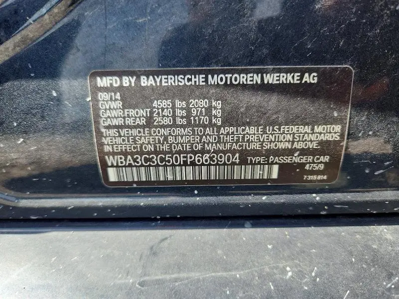 2015 BMW 320 I XDRIVE  