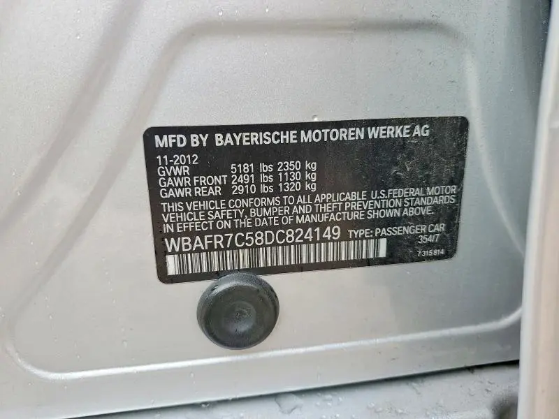 2013 BMW 535 I  