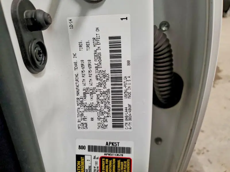 2015 TOYOTA TUNDRA CREWMAX LIMITED  