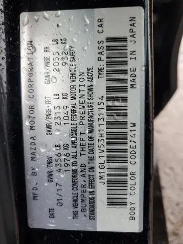 2017 MAZDA 6 TOURING  