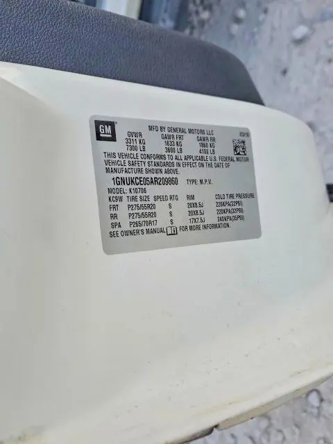 2010 CHEVROLET TAHOE K1500 LTZ  