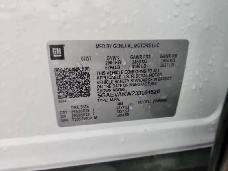 2018 BUICK ENCLAVE ESSENCE  