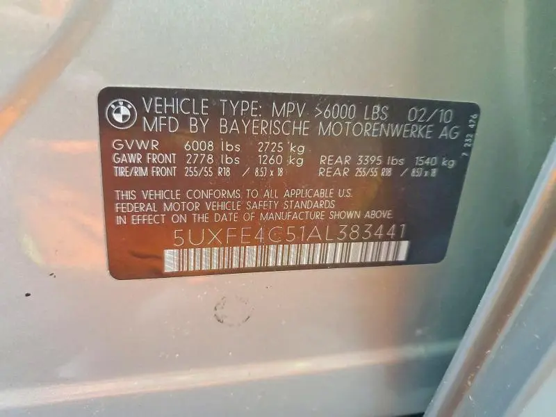2010 BMW X5 XDRIVE30I  