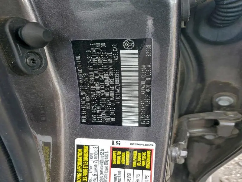 2020 TOYOTA CAMRY LE  