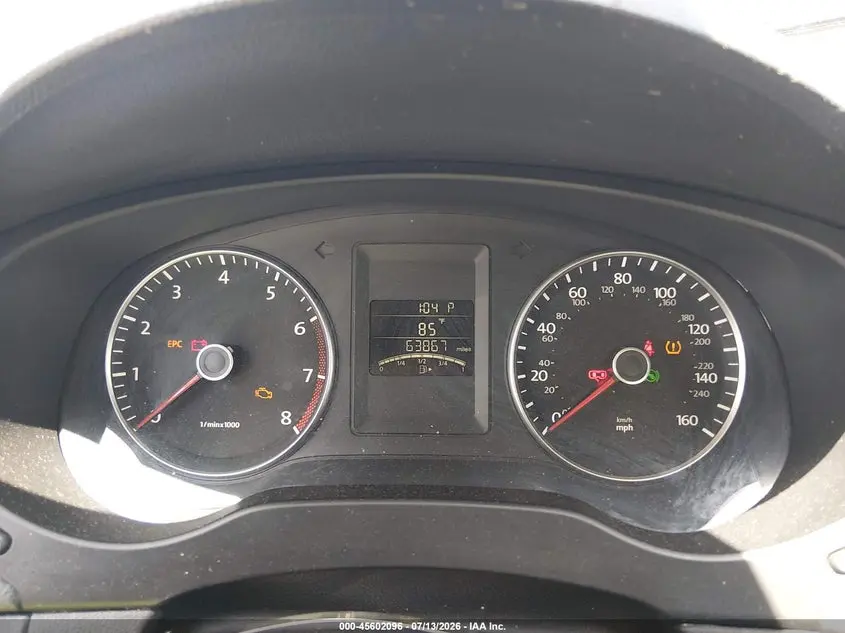 2012 VOLKSWAGEN JETTA 2.5L SE