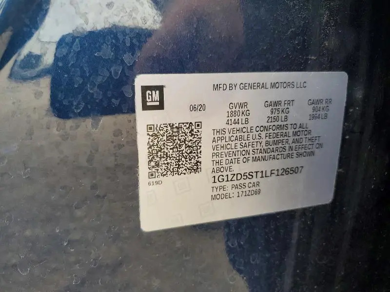2020 CHEVROLET MALIBU LT  