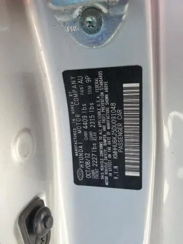 2013 HYUNDAI GENESIS COUPE 3.8L  