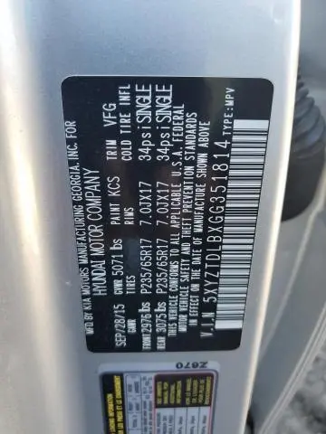 2016 HYUNDAI SANTA FE SPORT   