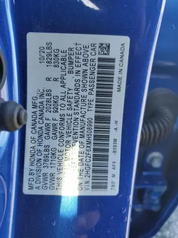 2021 HONDA CIVIC LX  