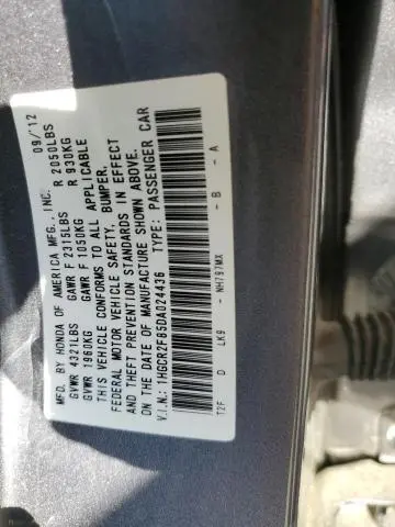 2013 HONDA ACCORD EXL