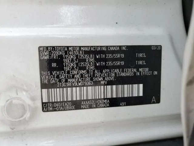 2020 TOYOTA RAV4 XLE PREMIUM  