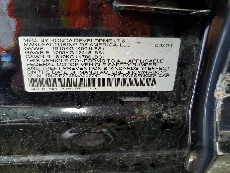 2021 ACURA ILX   