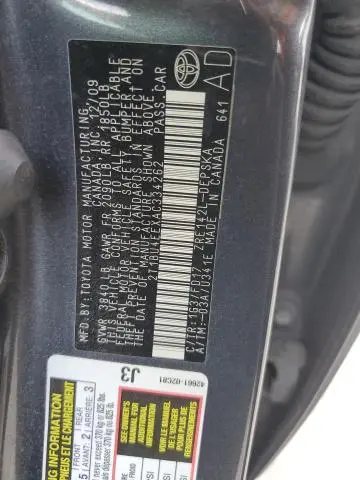 2010 TOYOTA COROLLA BASE  