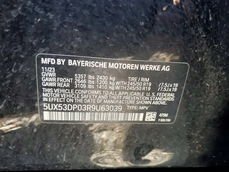 2024 BMW X3 XDRIVE30I  