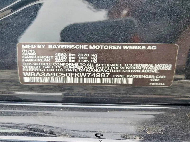 2015 BMW 335 I  