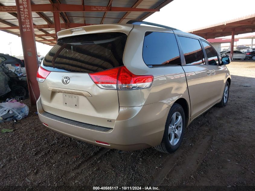 2012 TOYOTA SIENNA LE V6 8 PASSENGER