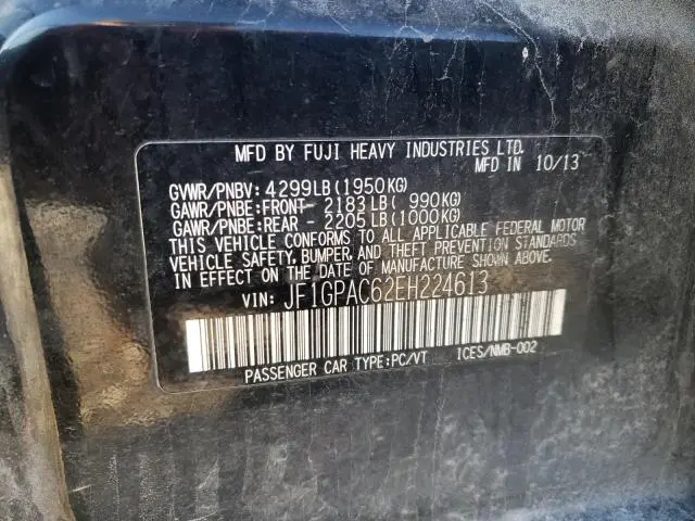 2014 SUBARU IMPREZA PREMIUM  