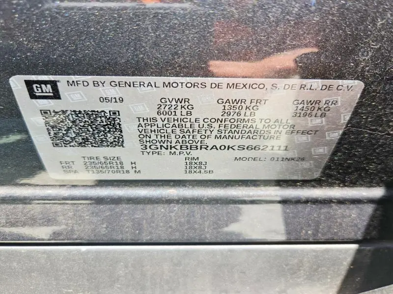 2019 CHEVROLET BLAZER 1LT  