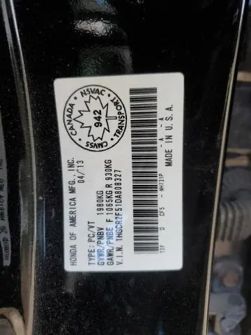 2013 HONDA ACCORD SPORT  