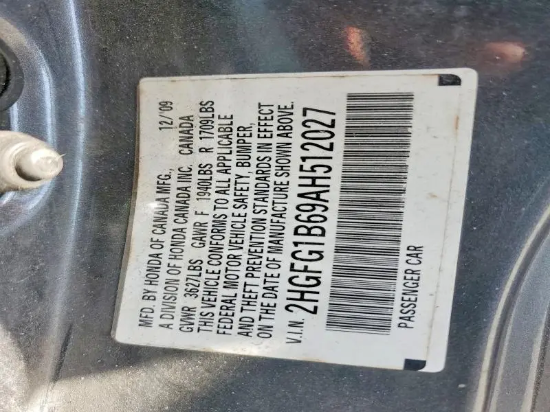 2010 HONDA CIVIC LX  