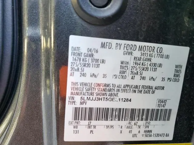 2016 LINCOLN NAVIGATOR L SELECT  