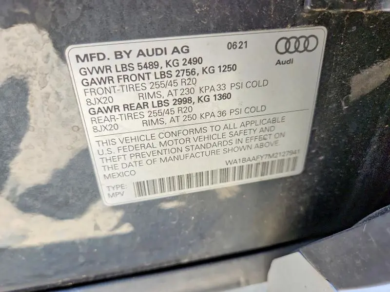 2021 AUDI Q5 PREMIUM PLUS  