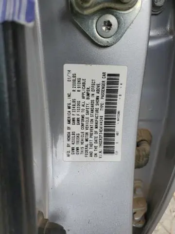 2014 HONDA ACCORD LX