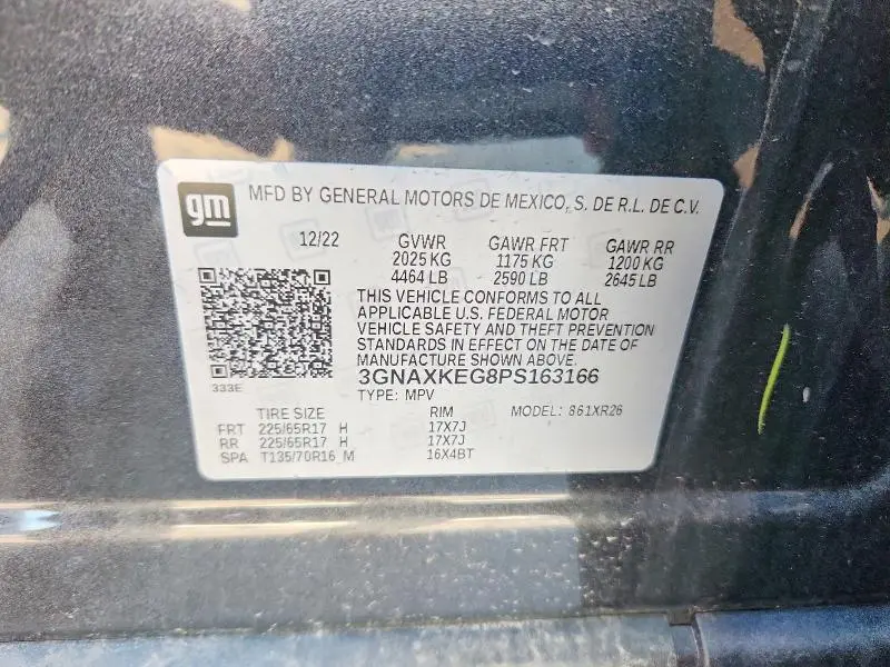 2023 CHEVROLET EQUINOX LT  