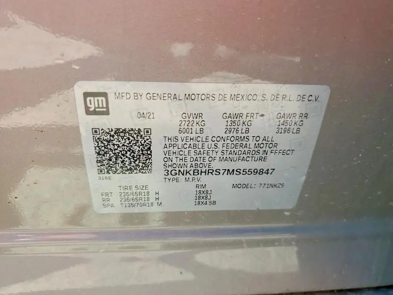 2021 CHEVROLET BLAZER 2LT  