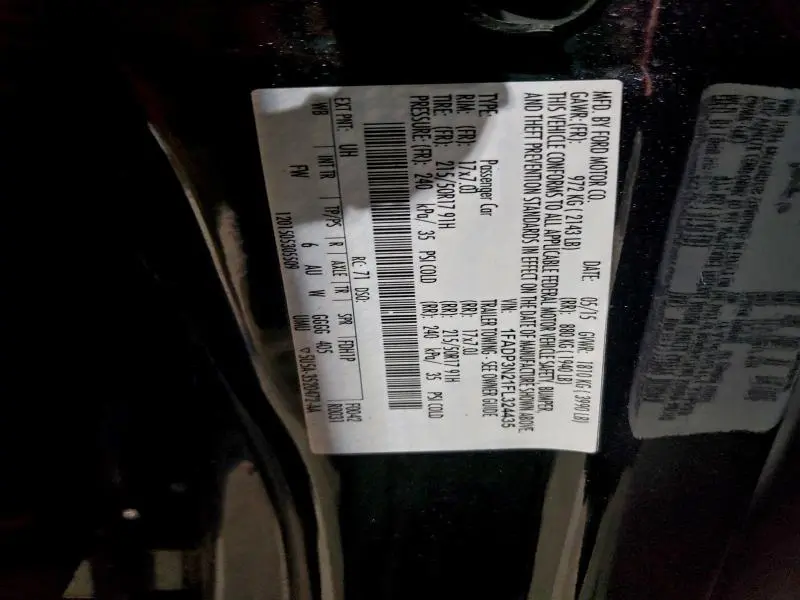 2015 FORD FOCUS TITANIUM  