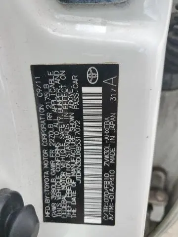 2011 TOYOTA PRIUS   
