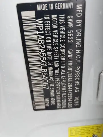 2016 PORSCHE MACAN S