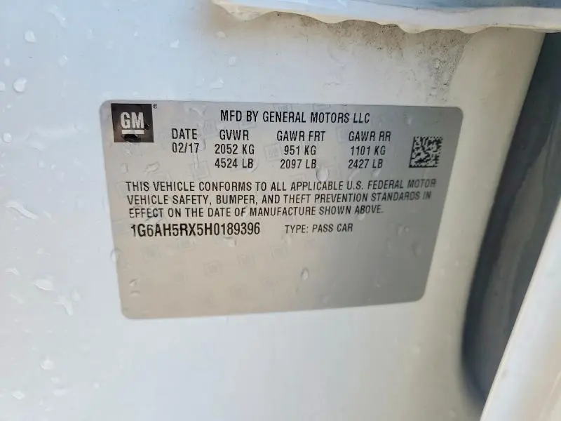 2017 CADILLAC ATS LUXURY  