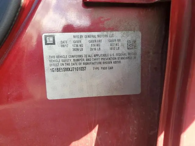 2018 CHEVROLET CRUZE LT  