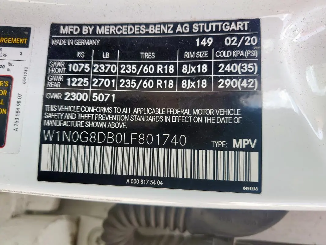 2020 MERCEDES-BENZ GLC 300  