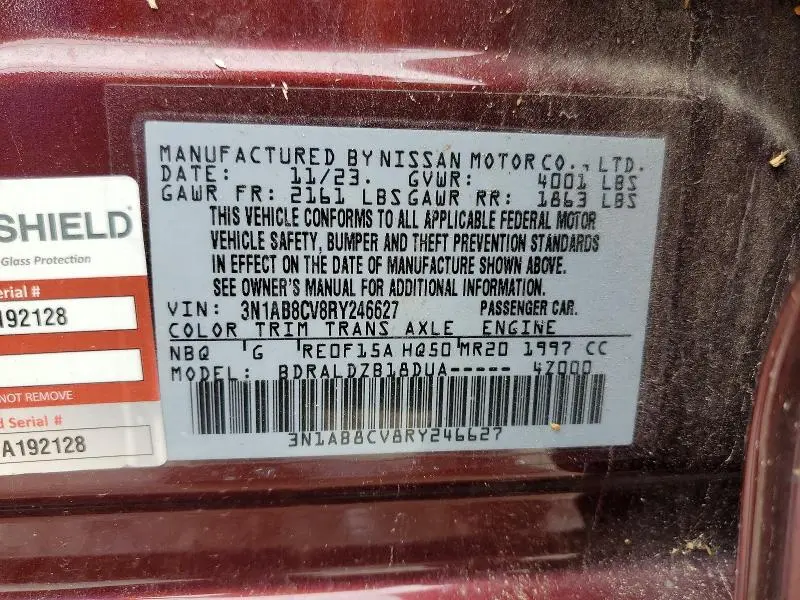 2024 NISSAN SENTRA SV  